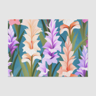 Papel De Seda Patrón abstracto Minimalista de Gladiolus