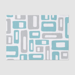 Papel De Seda Patrón abstracto moderno de mediados de siglo