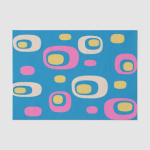 Papel De Seda Patrón abstracto moderno de mediados de siglo