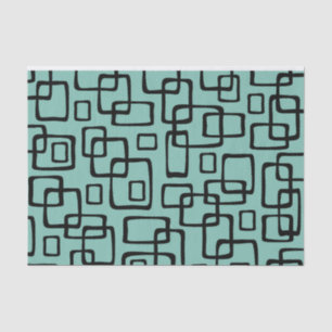 Papel De Seda Patrón abstracto moderno del siglo medio retro