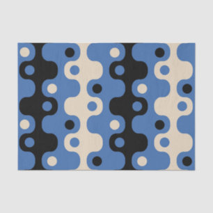 Papel De Seda Patrón abstracto retro futurista