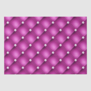 Papel De Seda Patrón acolchado de diamante rosa de lujo