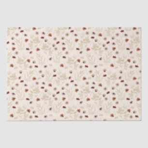 Papel De Seda Patrón acuático de pequeño florecimiento