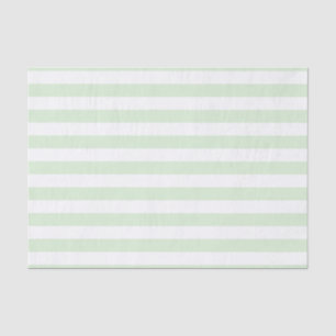Papel De Seda Patrón ancho de rayas verdes jade lechoso pálido y