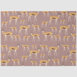 Papel De Seda Patrón animal de Antelope salvaje