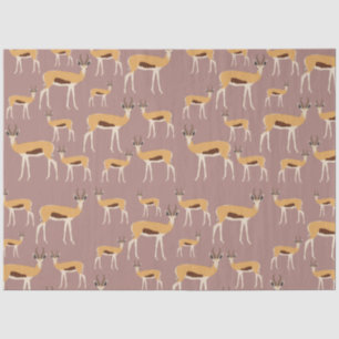Papel De Seda Patrón animal de Antelope salvaje