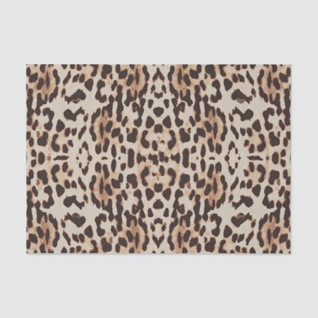 Papel De Seda Patrón animal de impresión leopardo (Anverso)