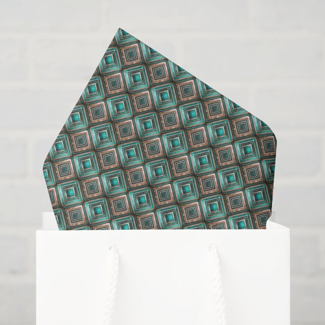 Papel De Seda patrón Art Deco con baldosas (Bolsa de regalo)