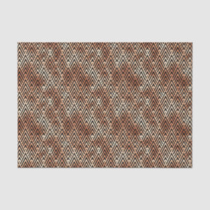 Papel De Seda Patrón Art Deco de oro rosa y diamante negro
