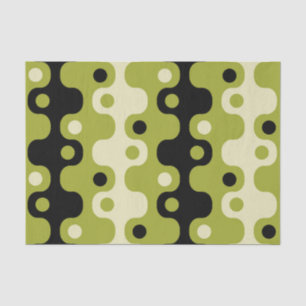 Papel De Seda Patrón Atómico Moderno Retro Mid Century