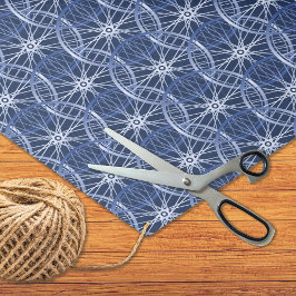 Papel De Seda Patrón azul de las ruedas de bicicleta en biciclet