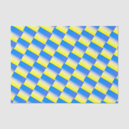 Papel De Seda Patrón azul y amarillo Ucrania inspirada en pro de