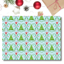 Papel De Seda Patrón Baby Shower de Baby Girl Santa Outfit