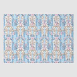 Papel De Seda Patrón barroco pastel elegante