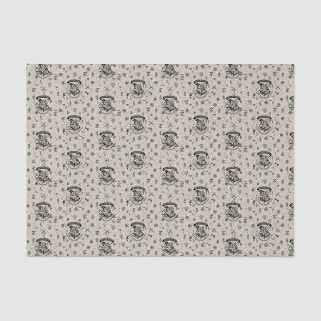 Papel De Seda Patrón Beige HOGWARTS™ (Anverso)