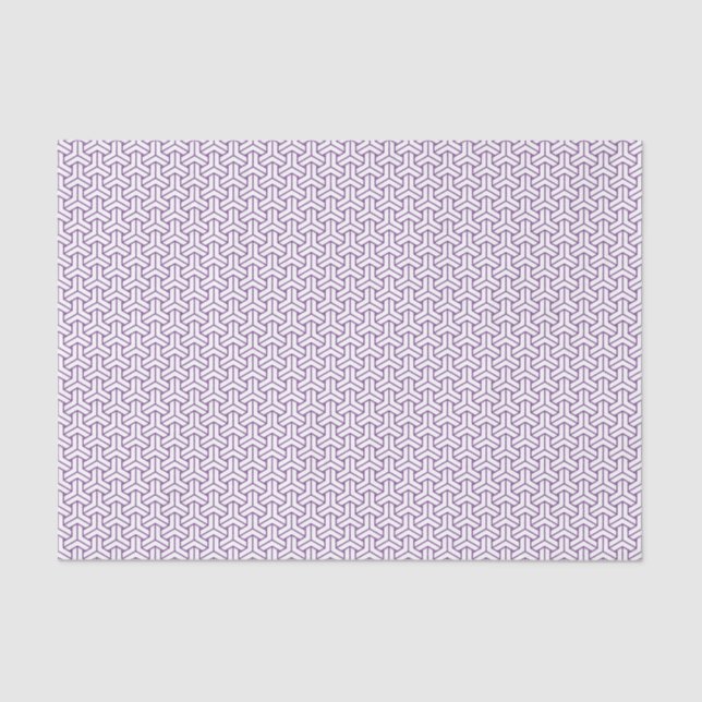 Papel De Seda Patrón bishamon de Ayame blanco púrpura oriental J (Anverso)