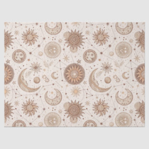 Papel De Seda Patrón Botánico Celestial (2)