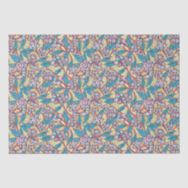 Papel De Seda Patrón botánico de planta australiana Eucalyptus S