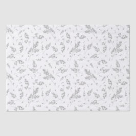 Papel De Seda Patrón Botánico Sencillo Elegante Grasa Boho