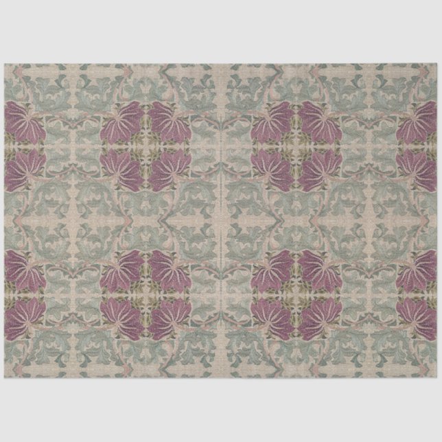 Papel De Seda Patrón botánico - William Morris (Anverso)