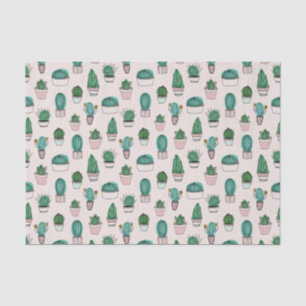 Papel De Seda Patrón Cacti Cactus Succulent