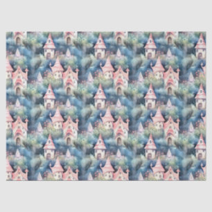 Papel De Seda Patrón caprichoso de cabaña de hongos (8)