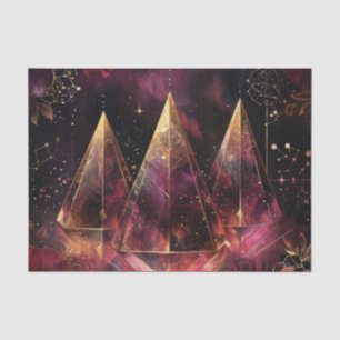 Papel De Seda Patrón Celestial Místico de Amatista Bruja