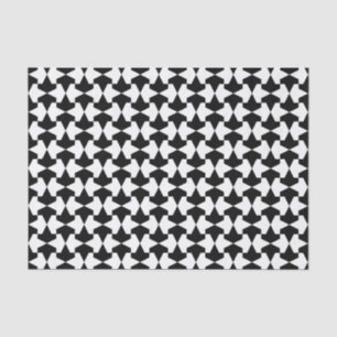 Papel De Seda Patrón clásico de mamelucos musulmanes negros y bl