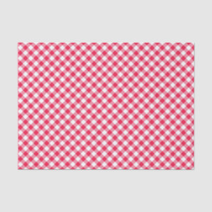 Papel De Seda Patrón clásico del país rojo de Gingham