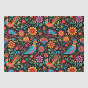 Papel De Seda Patrón colorido mexicano