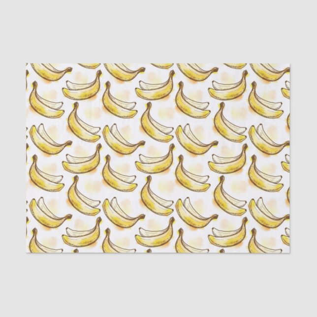 Papel De Seda Patrón con banana (Anverso)