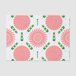 Papel De Seda patrón con flores rosas