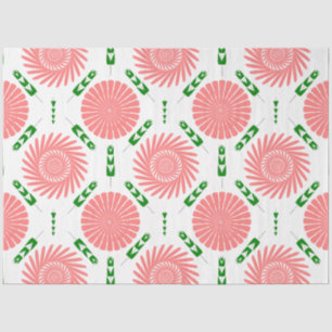 Papel De Seda patrón con flores rosas