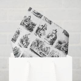 Papel De Seda Patrón con las aventuras de Alicia en el país de l
