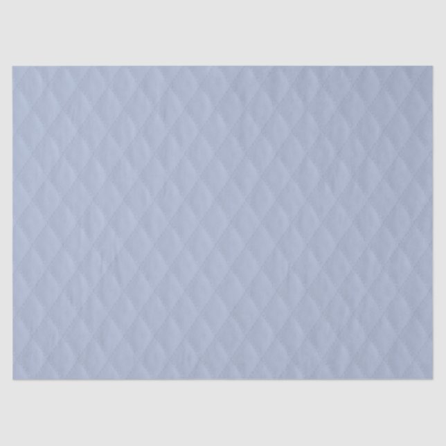 Papel De Seda Patrón con puntas de diamante azul Alice (Anverso)