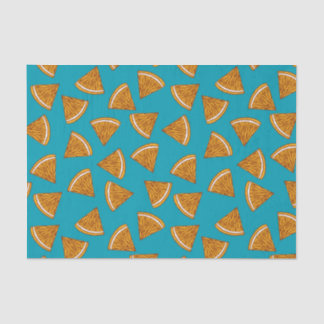Papel De Seda Patrón con rebanada de cuartos naranjas
