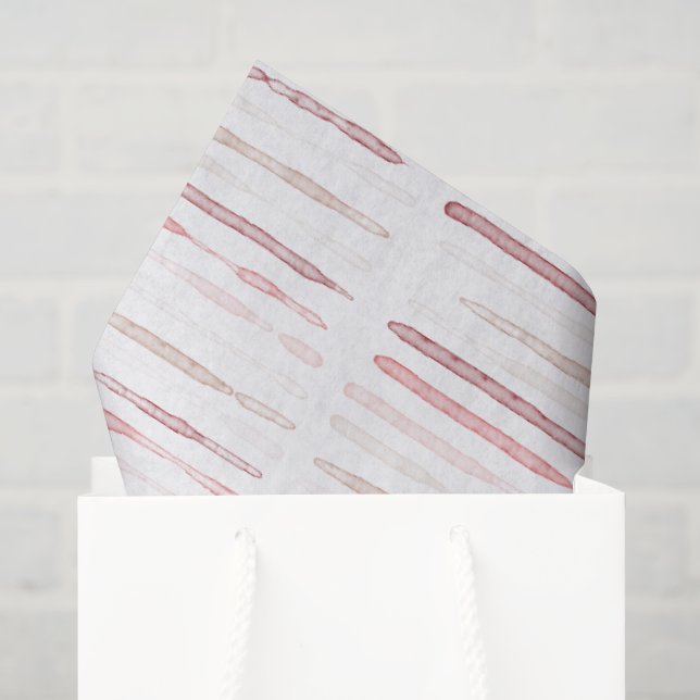 Papel De Seda patrón continuo de acuarela (Bolsa de regalo)