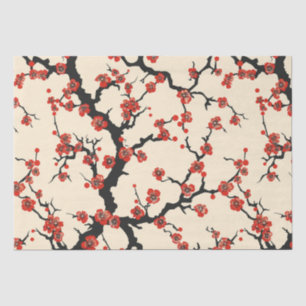 Papel De Seda Patrón continuo de flor de cerezo elegante