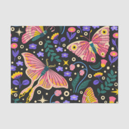 Papel De Seda Patrón continuo de mariposa     