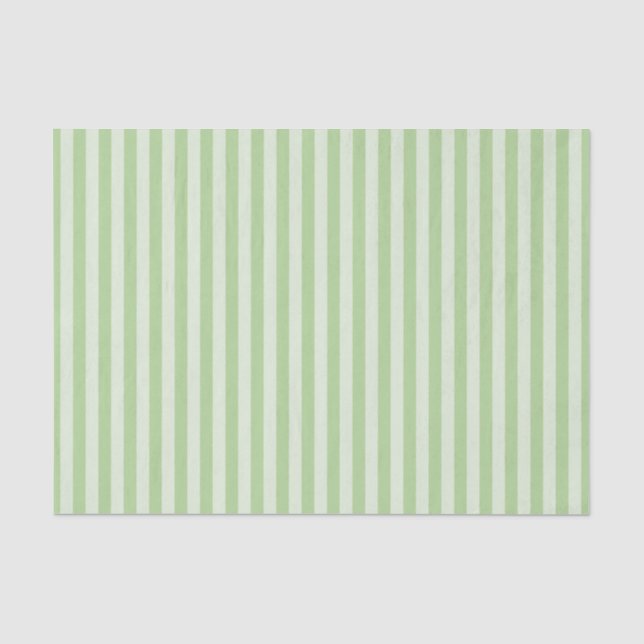 Papel De Seda Patrón continuo de rayas verdes (Anverso)