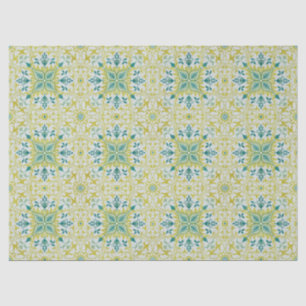 Papel De Seda Patrón continuo de techo verde lima de William Mor