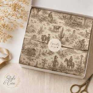 Papel De Seda Patrón Continuo de Toile del Desierto Occidental V