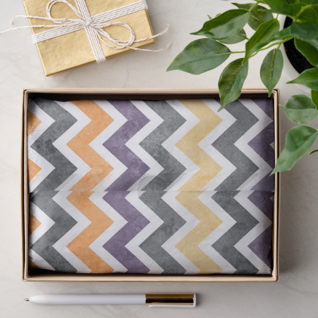 Papel De Seda Patrón continuo de zigzag Chevron dinámico (Regalo )