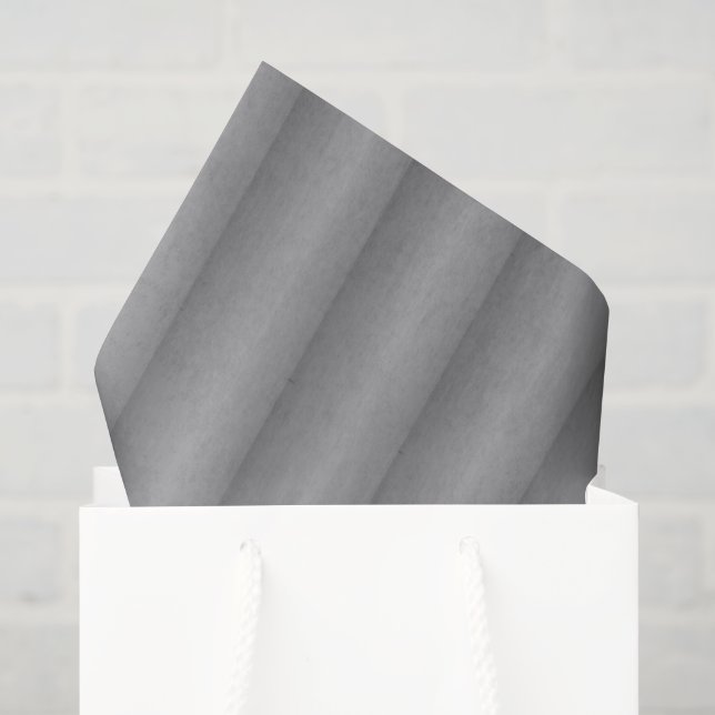 Papel De Seda Patrón corrugado plateado y gris (Bolsa de regalo)