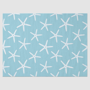 Papel De Seda Patrón Costero de Estrella de Mar Minimalista