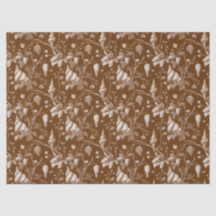 Papel De Seda Patrón Costero de Toile de Conchas Antiguas