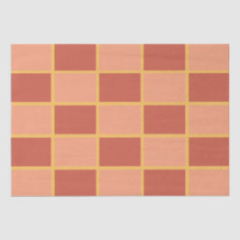 Papel De Seda Patrón cuadrado cuadrado rojo rosado de verificaci