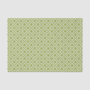 Papel De Seda Patrón curado de diseño geométrico verde oliva