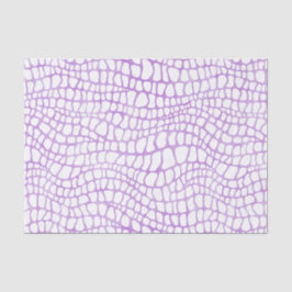 Papel De Seda Patrón cutáneo de cocodrilo de color blanco y púrp