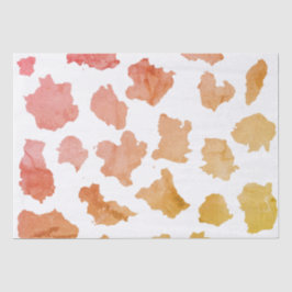 Papel De Seda Patrón cutáneo de vaca acuarela